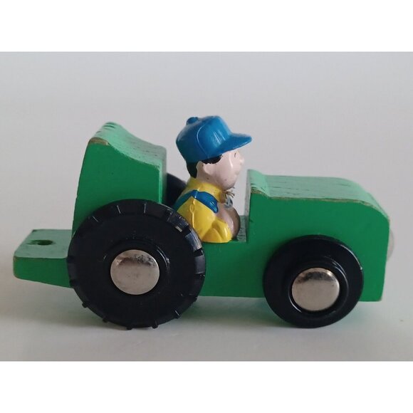 Tumble Tree Woods Green Wooden Tractor - Wood - Toys For Boys - Picture 6 of 12